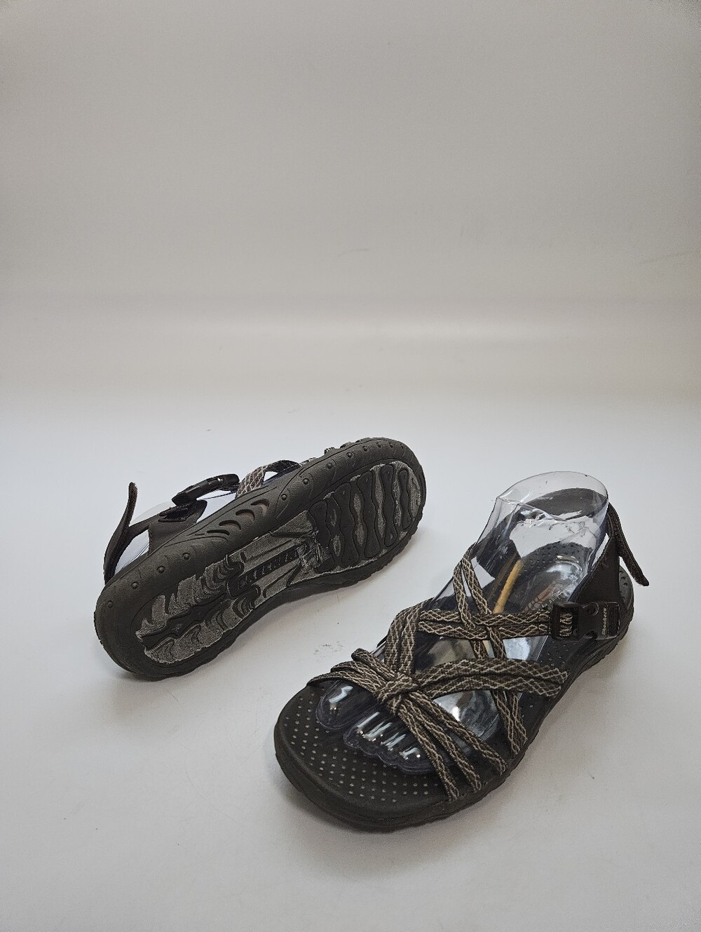 Skechers Women Reggae Mendocino Adjustable Strappy Outdoor Life Sandals Brwn 8.5